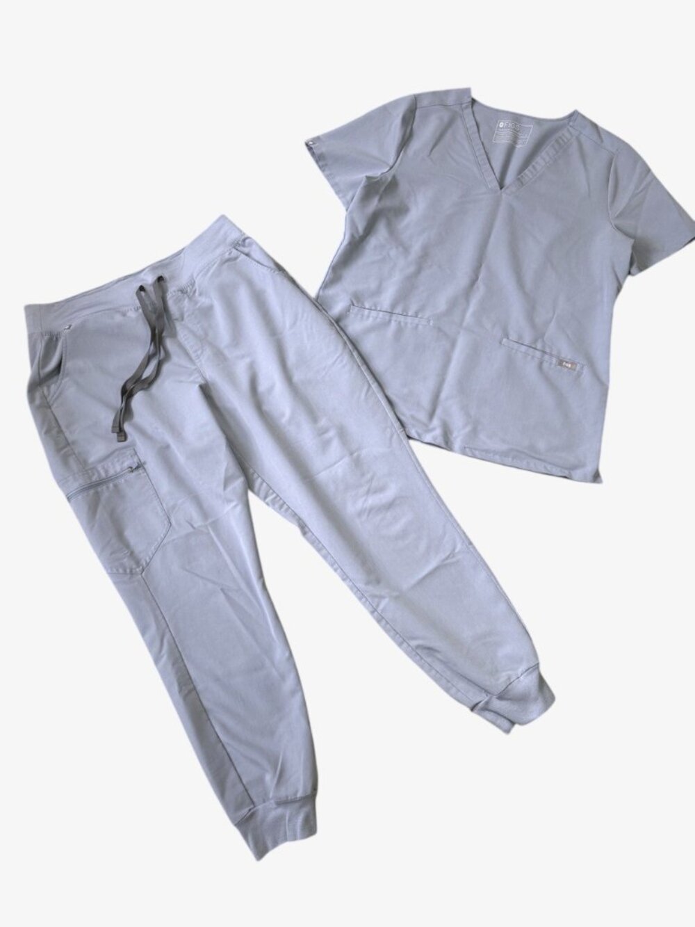 Figs Scrub Set Technical Collection in Light Blue Size Large